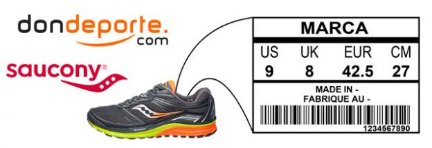 Guía de tallas Saucony