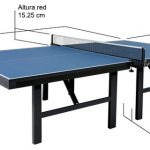 medida oficial mesa ping pong