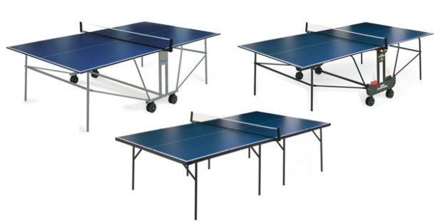 Tres mesas de ping pong