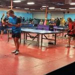 partido de tenis de mesa